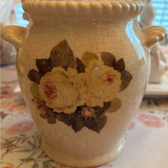 Vintage Floral Ceramic Vase - Picture 1 of 5